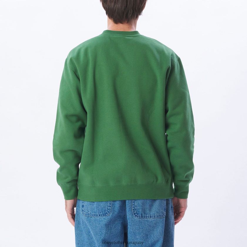 OBEY hoja de palma hombres cuello redondo en minúsculas 28XT8J1053