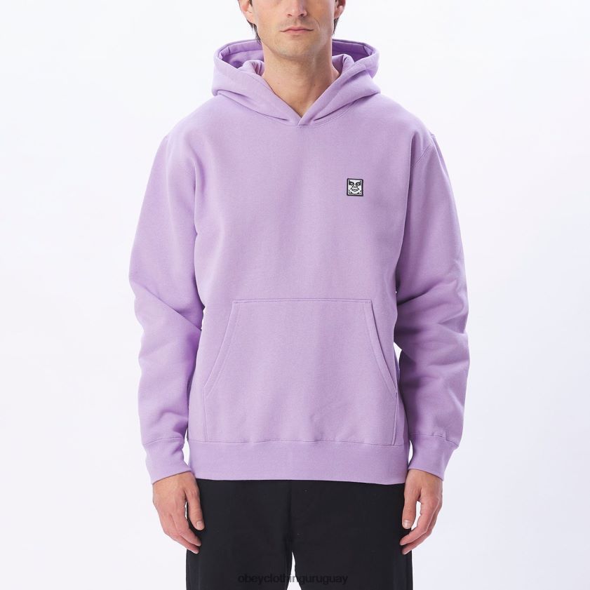 OBEY lavanda digital hombres Capucha tipo jersey extra gruesa con parche de icono 28XT8J992