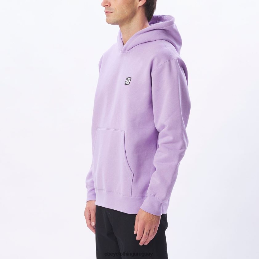 OBEY lavanda digital hombres Capucha tipo jersey extra gruesa con parche de icono 28XT8J992