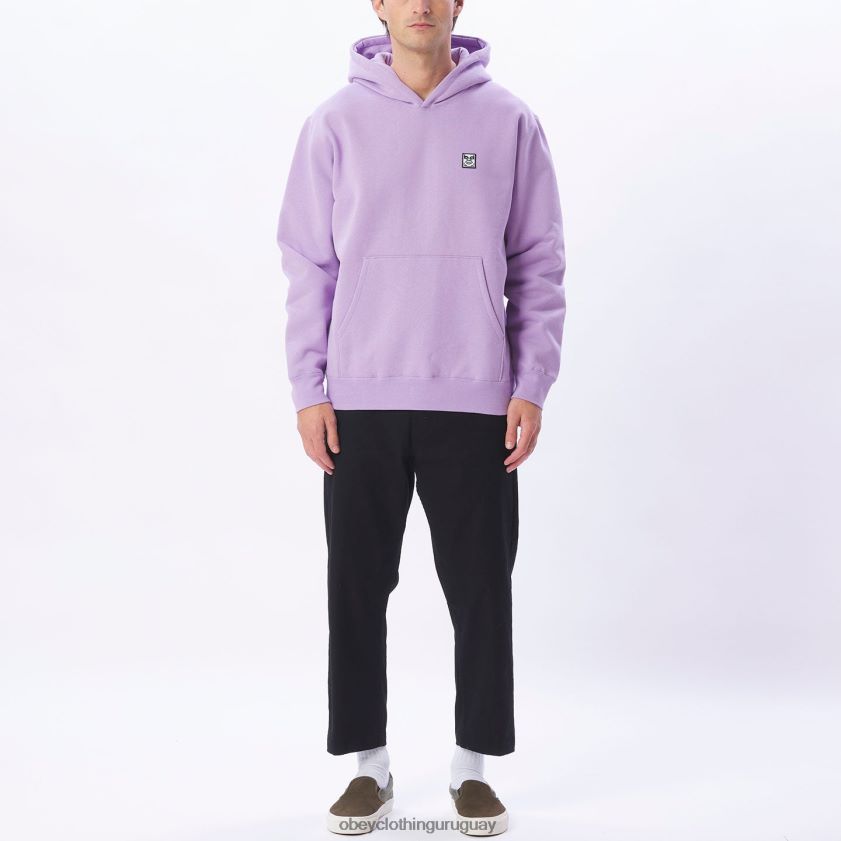 OBEY lavanda digital hombres Capucha tipo jersey extra gruesa con parche de icono 28XT8J992
