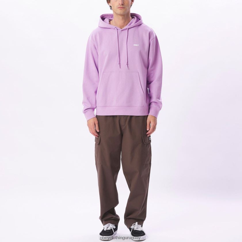 OBEY lavanda digital hombres capucha audaz y pesada 28XT8J1005