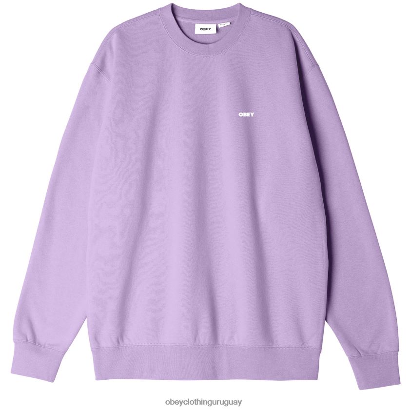 OBEY lavanda digital hombres cuello redondo audaz y pesado 28XT8J1010