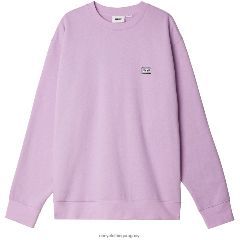 OBEY lavanda digital hombres ojos de trabajo establecidos cuello redondo 28XT8J1035