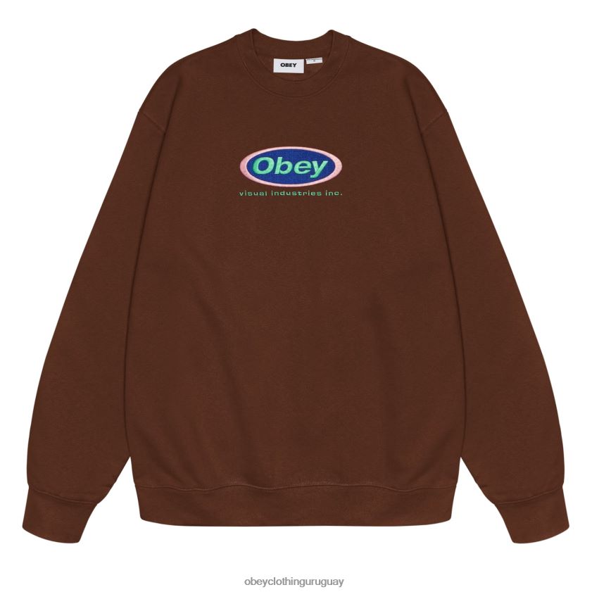 OBEY sepia hombres Cª. Cuello redondo 28XT8J1048