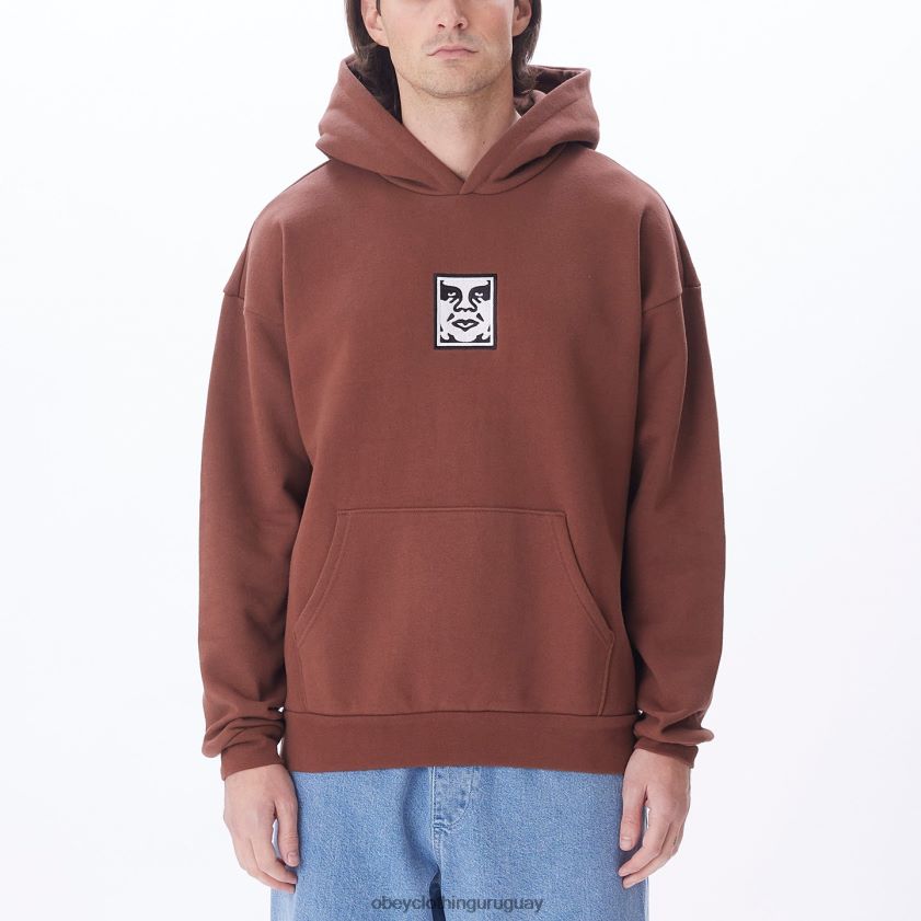OBEY sepia hombres Icon capucha extra pesada ii 28XT8J991