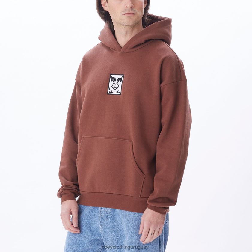 OBEY sepia hombres Icon capucha extra pesada ii 28XT8J991