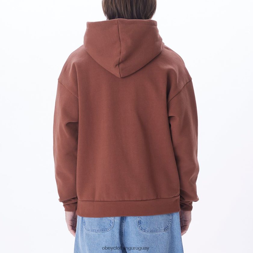 OBEY sepia hombres Icon capucha extra pesada ii 28XT8J991