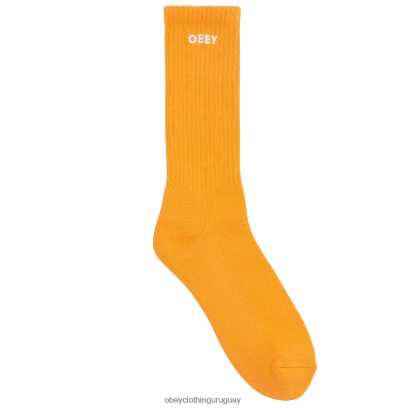 OBEY batido de papaya hombres calcetines atrevidos 28XT8J1072