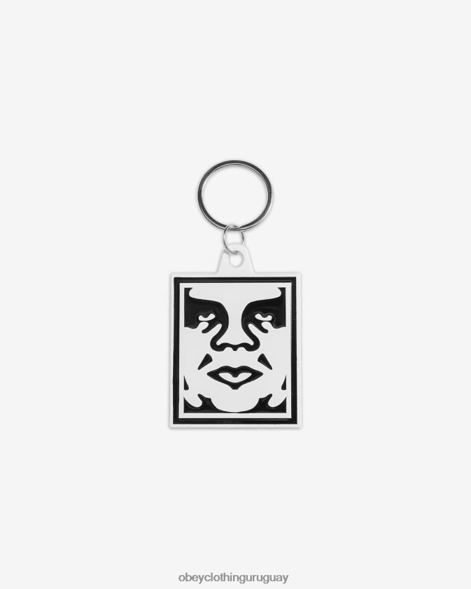 OBEY blanco hombres llavero metálico icono 28XT8J493