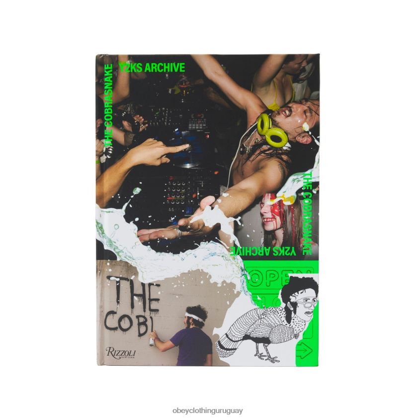 OBEY blanco hombres the cobrasnake: libro de archivo y2k, estampado y paquete de camisetas 28XT8J1059