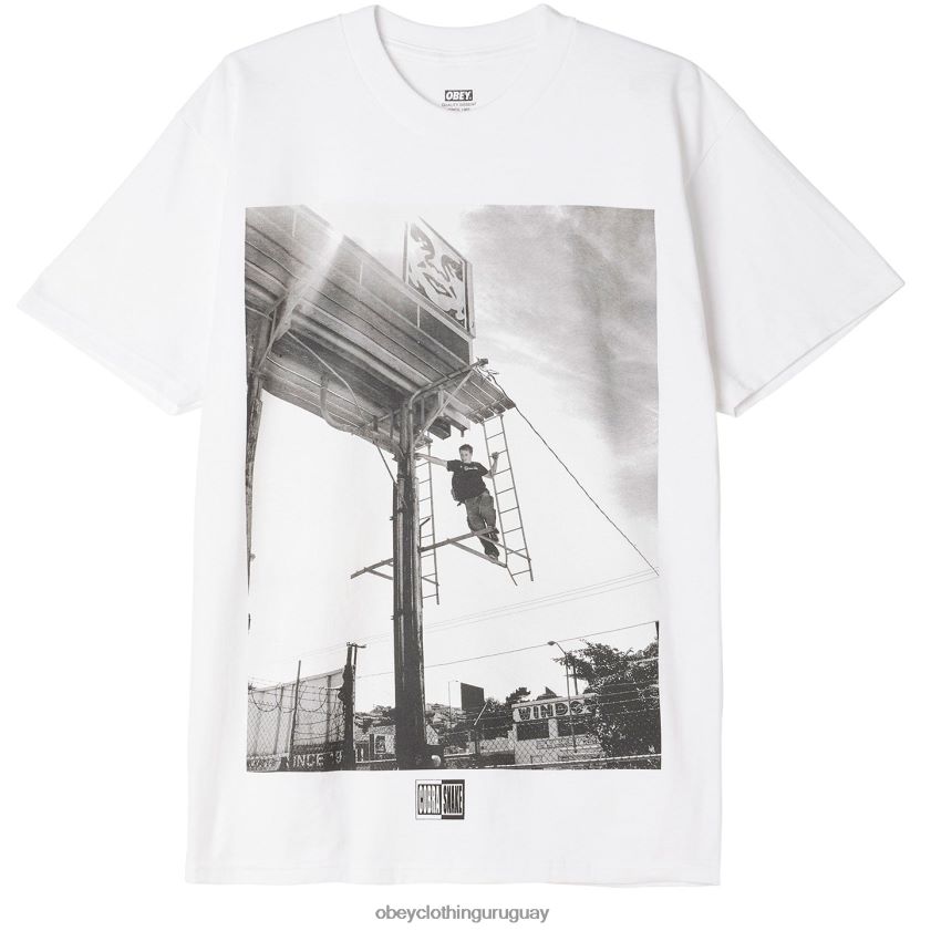 OBEY blanco hombres the cobrasnake: libro de archivo y2k, estampado y paquete de camisetas 28XT8J1059
