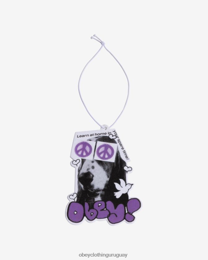 OBEY blanco multicolor hombres ambientador perro de la paz 28XT8J505