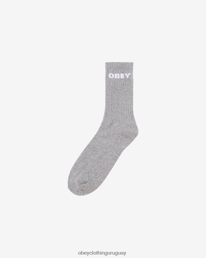 OBEY cuero gris hombres calcetines iab studio x 28XT8J500