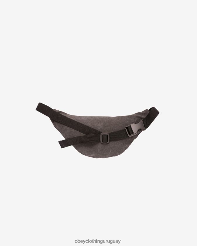 OBEY pigmento negro hombres riñonera desperdiciada ii 28XT8J509