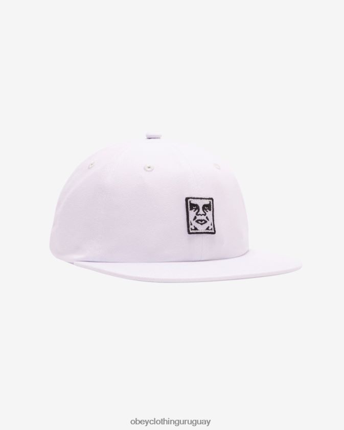 OBEY blanco hombres Correa trasera con panel de parche con íconos 28XT8J448
