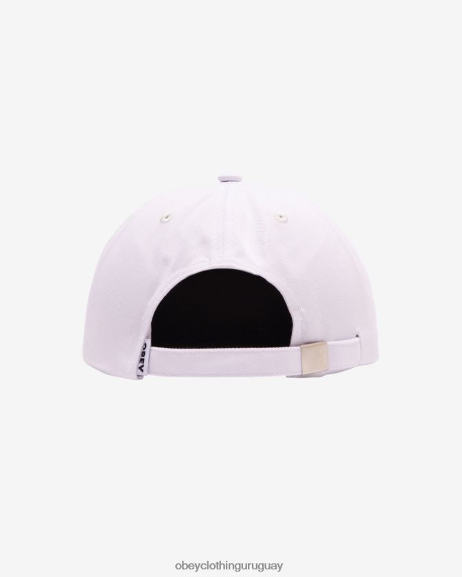 OBEY blanco hombres Correa trasera con panel de parche con íconos 28XT8J448