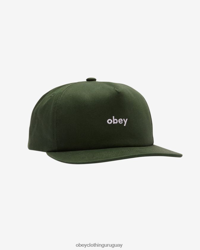 OBEY cedro oscuro hombres broche de 5 paneles en minúsculas 28XT8J431
