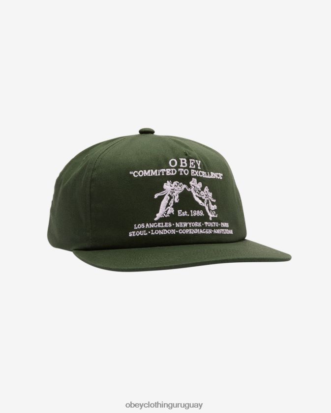 OBEY cedro oscuro hombres gorra snapback de 5 paneles de excelencia 28XT8J438