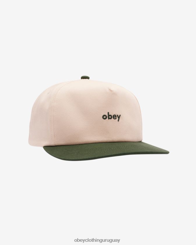 OBEY cedro verde multi hombres funda snapback de 5 paneles 28XT8J433