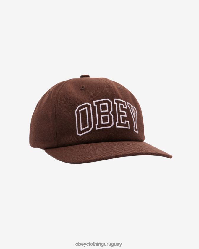 OBEY chocolate negro hombres panel de la academia 6 28XT8J458