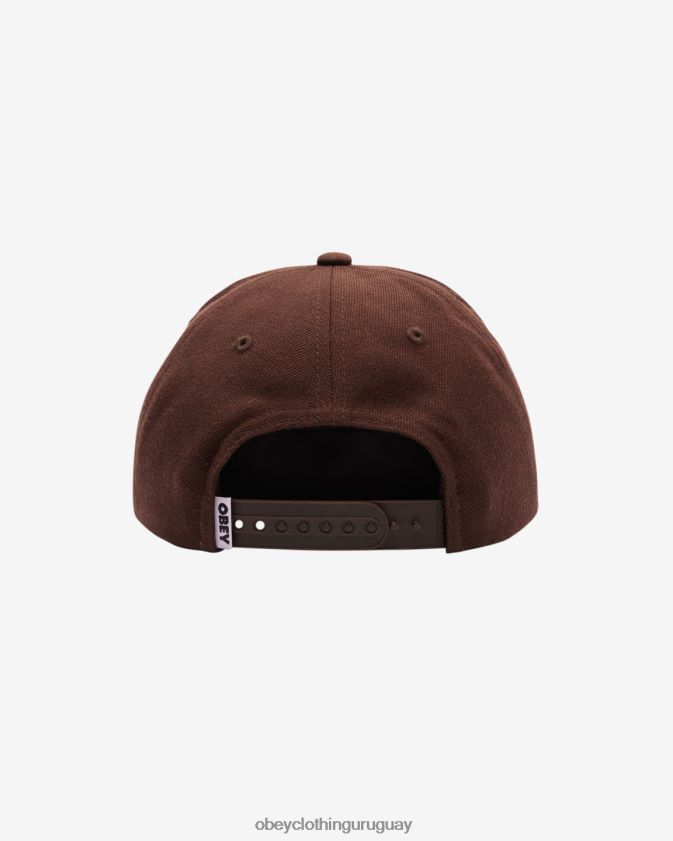 OBEY chocolate negro hombres panel de la academia 6 28XT8J458