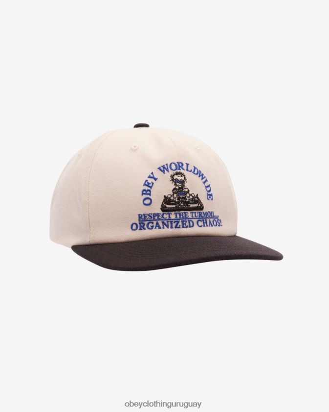 OBEY crema múltiple hombres snapback clásico caos de 6 paneles 28XT8J462