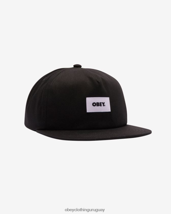 OBEY negro hombres etiqueta negrita ii espalda orgánica 28XT8J430