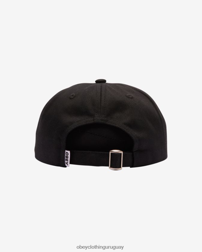 OBEY negro hombres etiqueta negrita ii espalda orgánica 28XT8J430