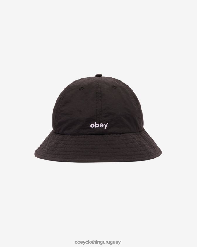 OBEY negro hombres sombrero de pescador de nailon novio 28XT8J471