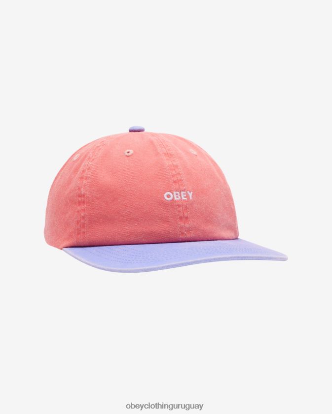 OBEY pigmento coral multi hombres pigmento ii tono minúsculas 6 paneles 28XT8J411