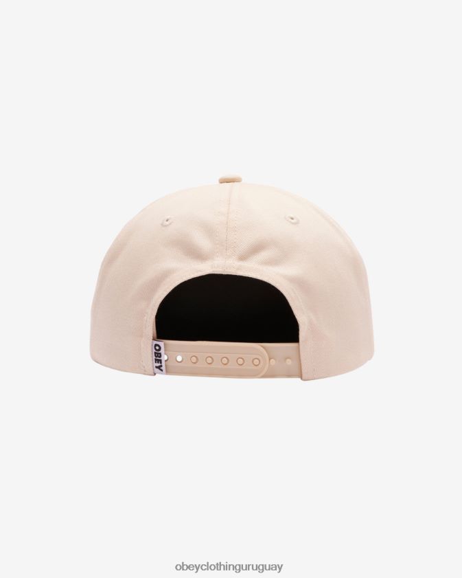 OBEY sin blanquear hombres programa de paz snapback de 5 paneles 28XT8J441