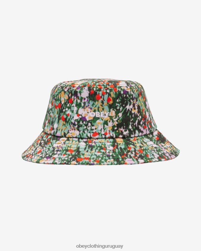 OBEY verde múltiple hombres sombrero de pescador de jardín 28XT8J466