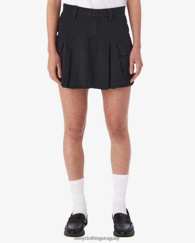 OBEY negro mujer minifalda cargo andrea 28XT8J537