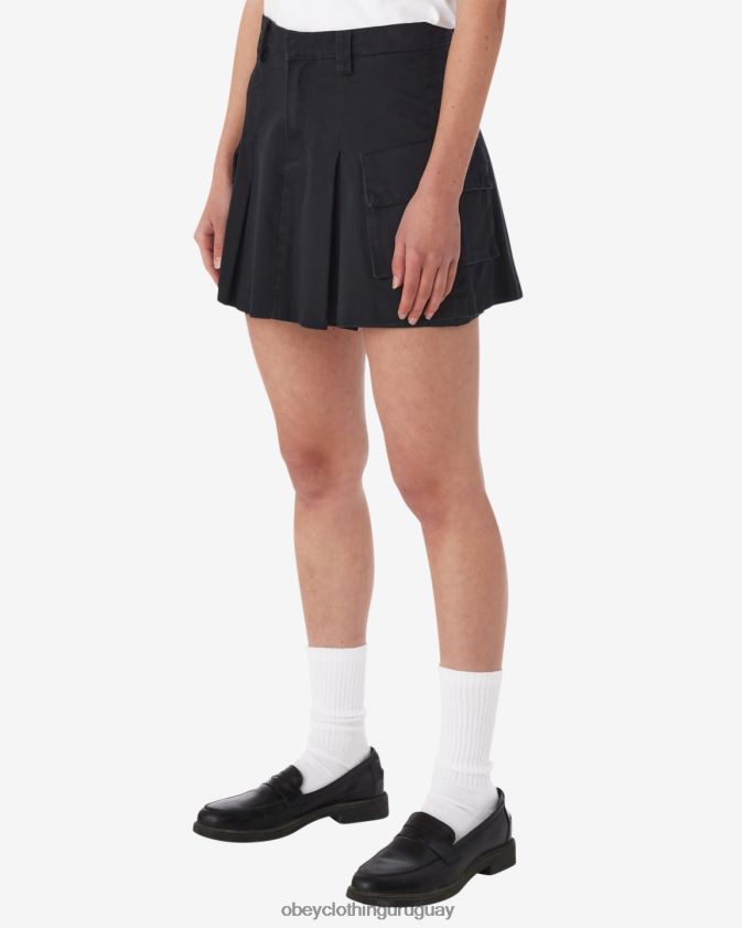 OBEY negro mujer minifalda cargo andrea 28XT8J537