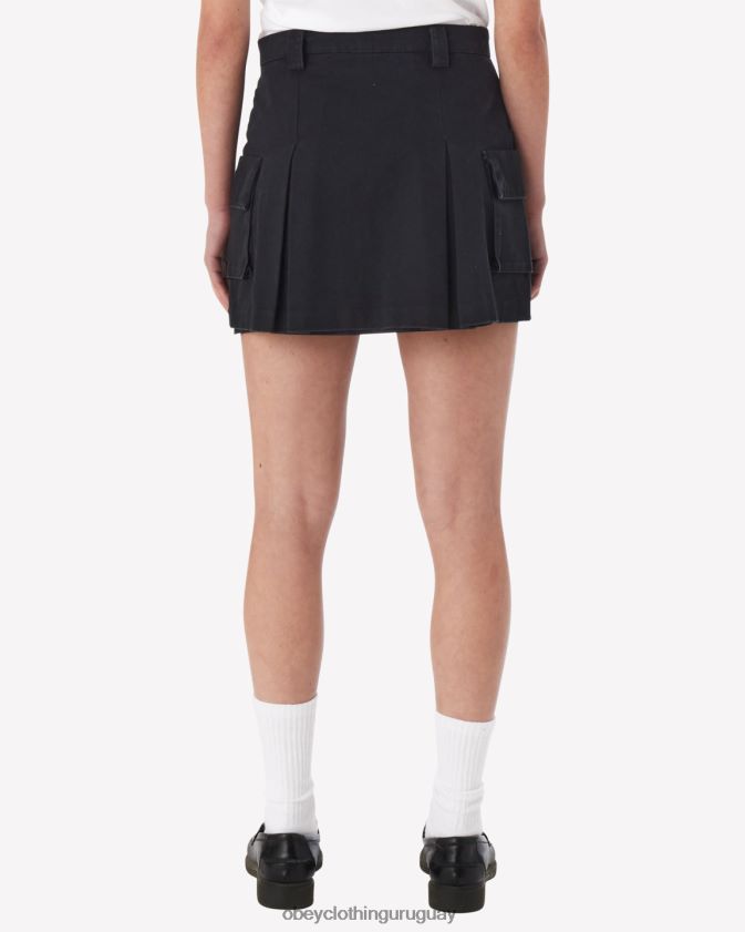 OBEY negro mujer minifalda cargo andrea 28XT8J537
