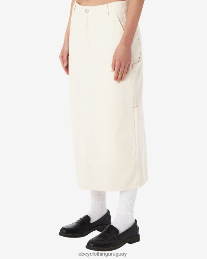 OBEY sin blanquear mujer falda midi de pintores 28XT8J532