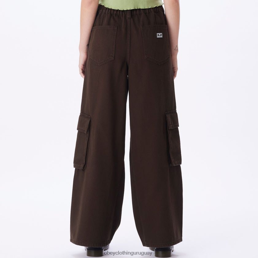 OBEY java marrón mujer buscar carga denim 28XT8J677