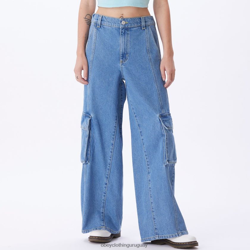 OBEY índigo claro mujer buscar carga denim 28XT8J678