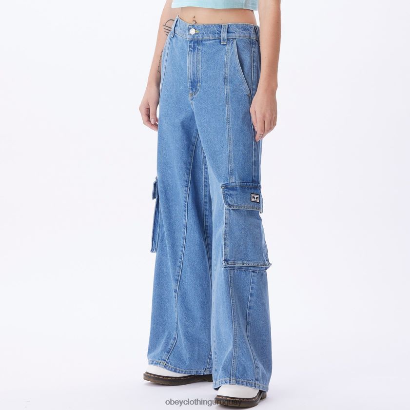 OBEY índigo claro mujer buscar carga denim 28XT8J678