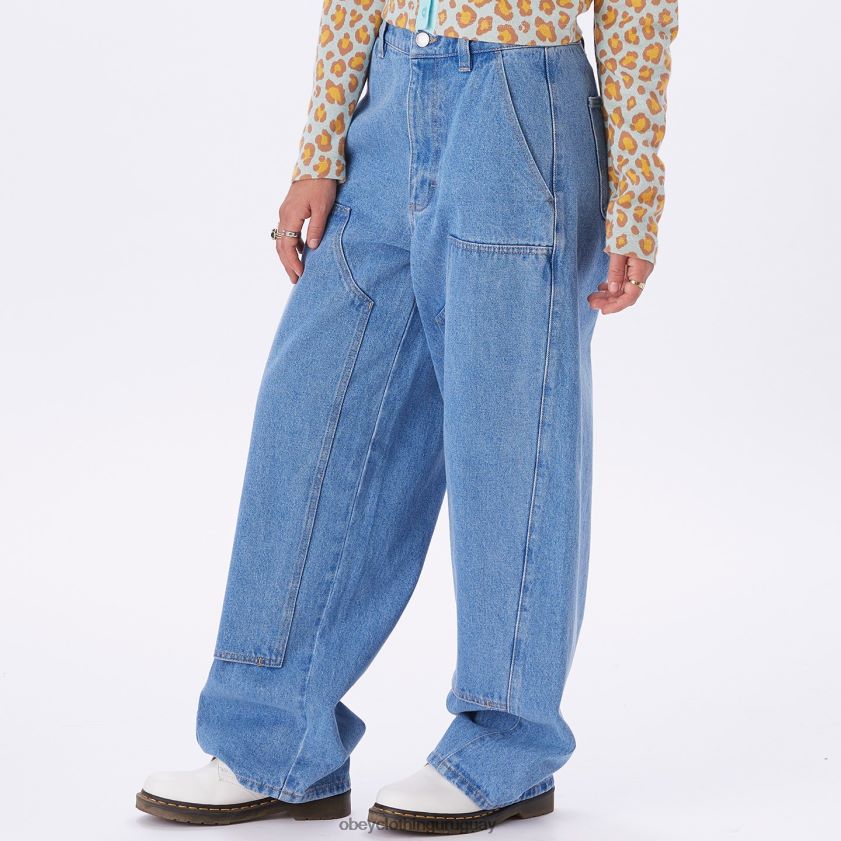 OBEY índigo claro mujer denim holgado leah 28XT8J666