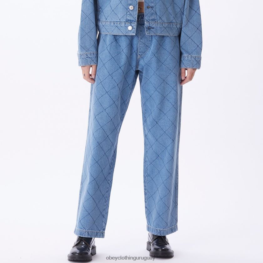 OBEY índigo claro multicolor mujer denim denim diamante fácil 28XT8J675