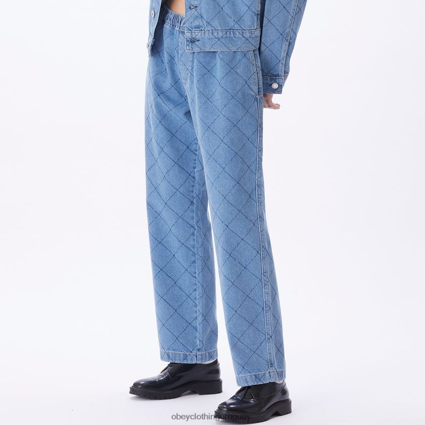 OBEY índigo claro multicolor mujer denim denim diamante fácil 28XT8J675