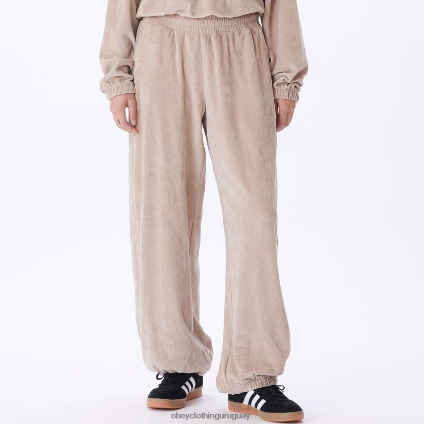 OBEY Gris plateado mujer pantalón karina 28XT8J688