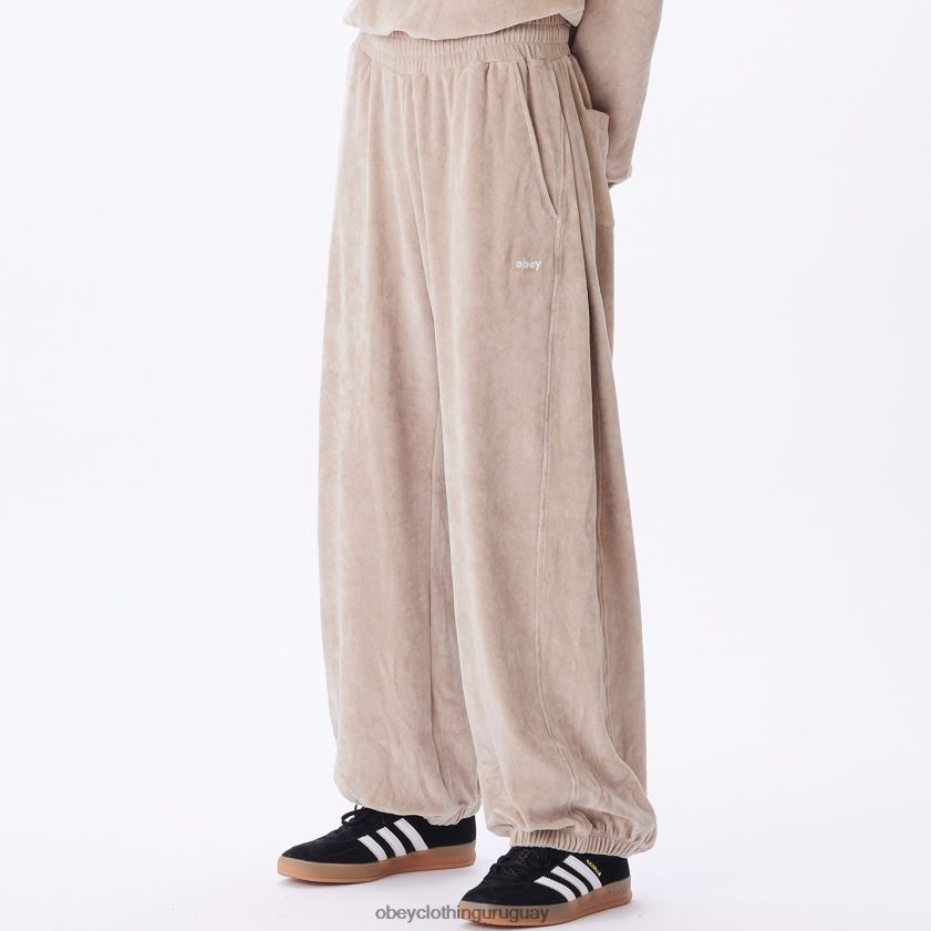 OBEY Gris plateado mujer pantalón karina 28XT8J688