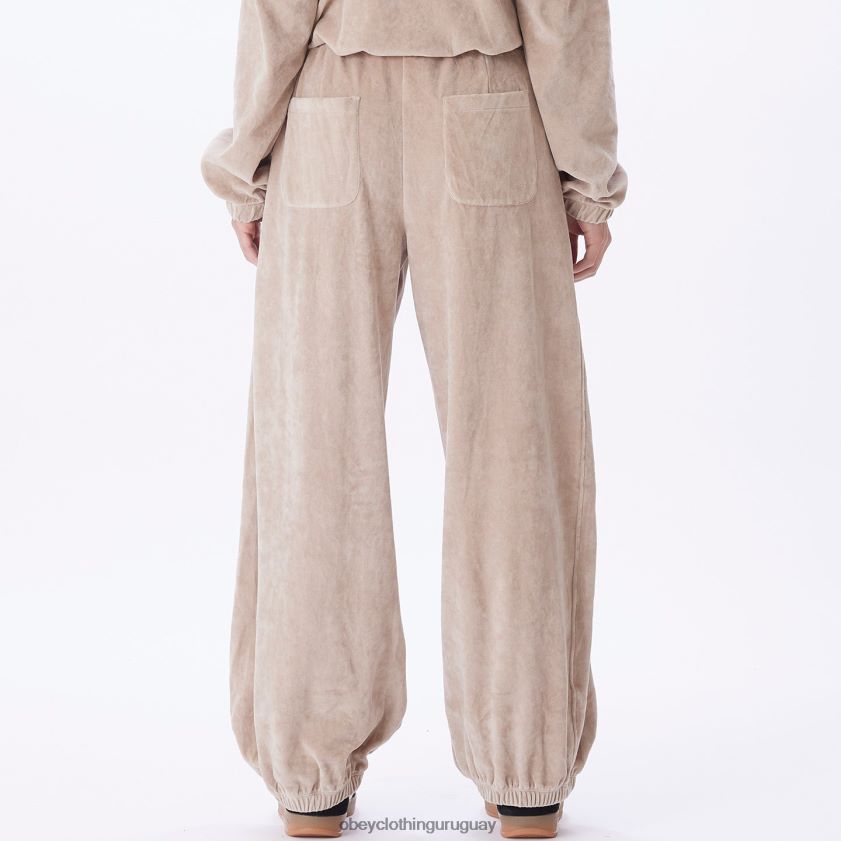 OBEY Gris plateado mujer pantalón karina 28XT8J688