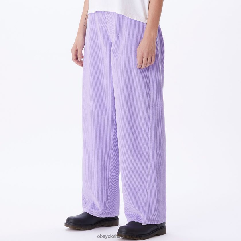 OBEY Rosa purpura mujer pantalon donna big pana 28XT8J669