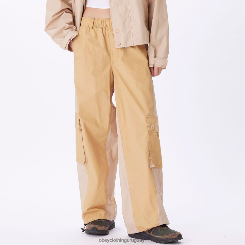 OBEY crema irlandesa mujer pantalón cargo dylan 28XT8J698