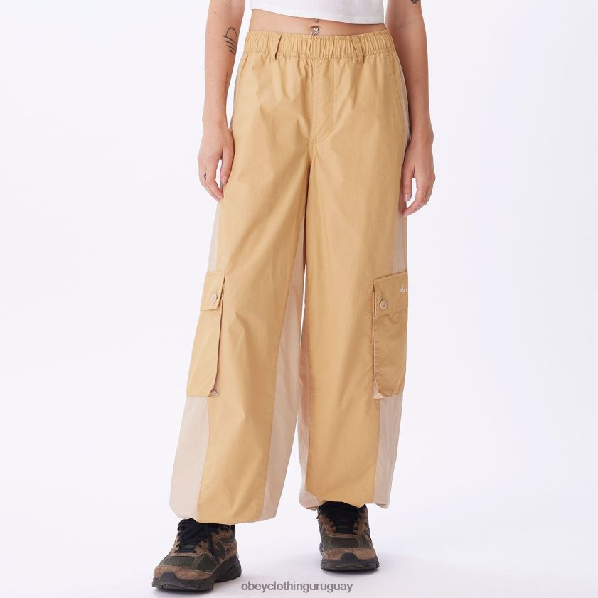 OBEY crema irlandesa mujer pantalón cargo dylan 28XT8J698