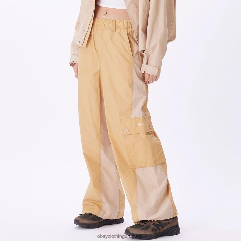 OBEY crema irlandesa mujer pantalón cargo dylan 28XT8J698
