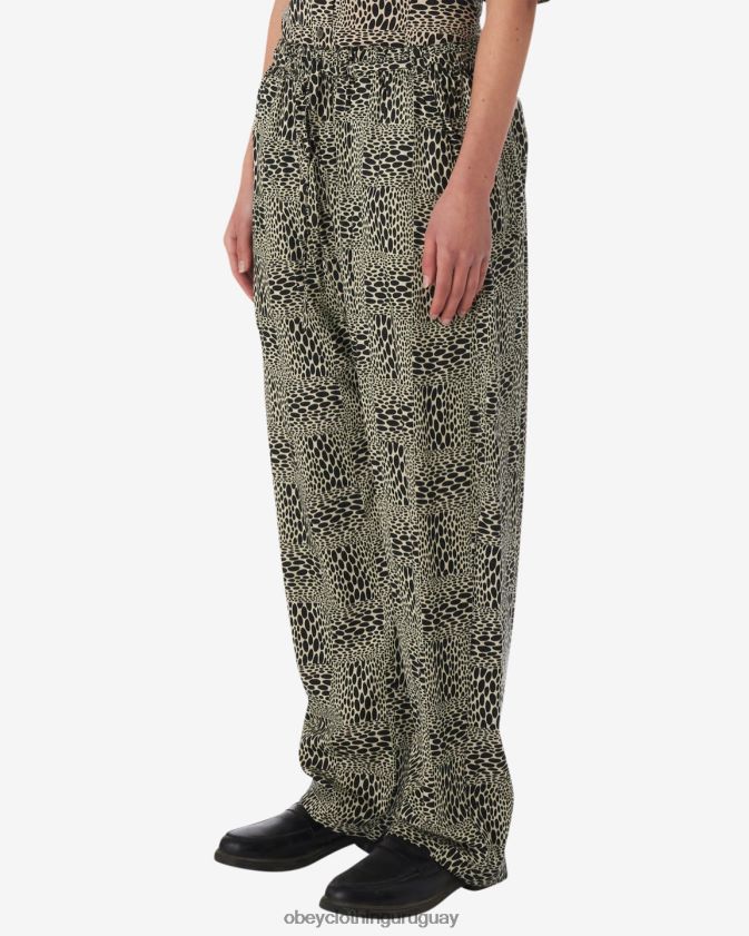 OBEY gris ostra multicolor mujer pantalón jubatus 28XT8J526